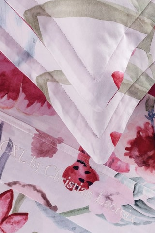 Parure lenzuola in raso di cotone 80 fili/cm² Exotique - Rosso