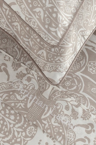 Parure lenzuola in raso di cotone 80 fili/cm² Arles - Taupe