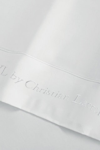 Parure lenzuola in raso di cotone 80 fili/cm² Uni 1 baratta - Bianco