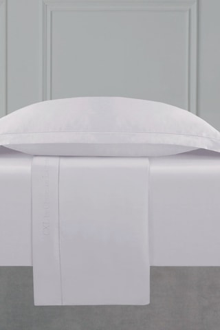 Parure lenzuola in raso di cotone 80 fili/cm² Uni 1 baratta - Grigio