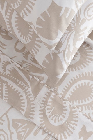 Parure lenzuola in raso di cotone 80 fili/cm² Love Stories - Taupe