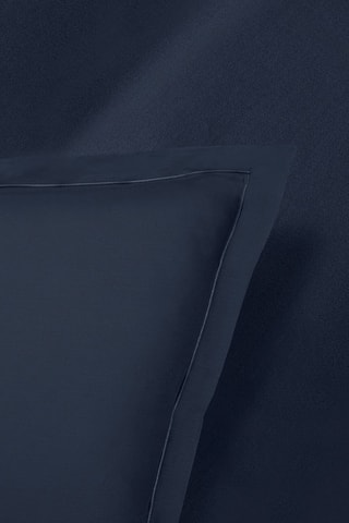 Parure lenzuola in raso di cotone 80 fili/cm² Uni 1 baratta - Navy