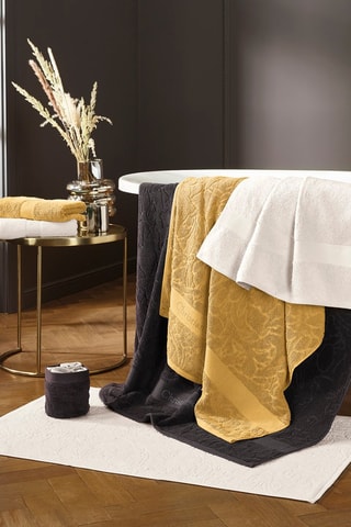 4 guanti da bagno Azur - Senape