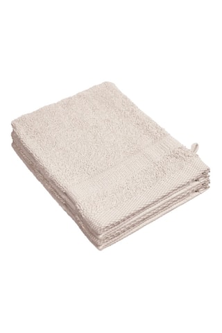 4 guanti da bagno Azur - Beige