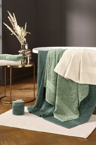 4 guanti da bagno Azur - Verde acqua