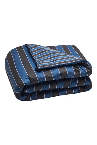 Trapunta in raso di cotone - Blu scuro 