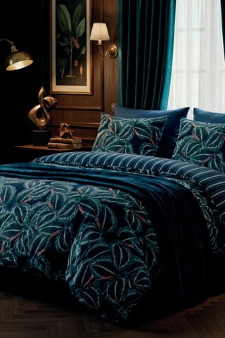 Trapunta in raso di cotone - Blu scuro 