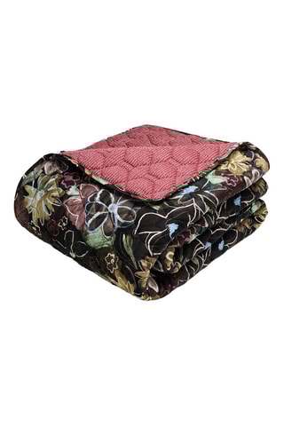 Copriletto in raso di cotone 80 fili/cm² - Nero