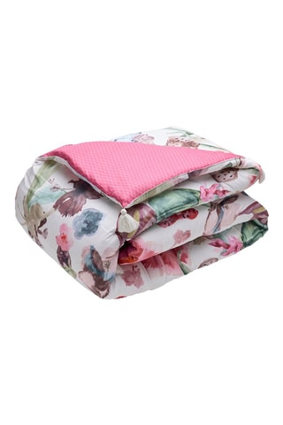 Copriletto in raso di cotone 80 fili/cm² Exotique - Rosa 