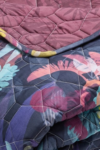 Copriletto in raso di cotone 80 fili/cm² Tanzanie - Viola