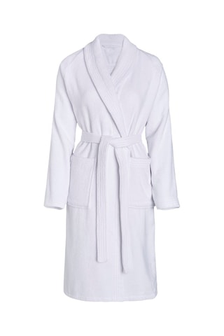 Accappatoio in velluto - Bianco