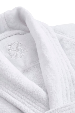 Accappatoio in velluto - Bianco