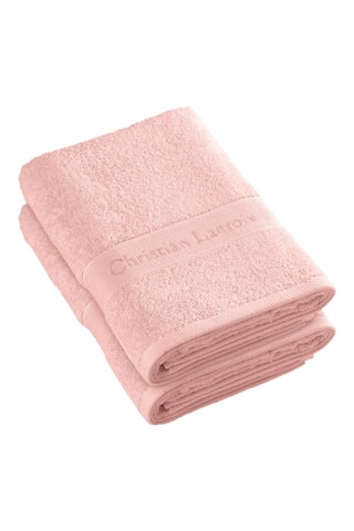 2 teli doccia Azur - Salmone - 70 x 140 cm