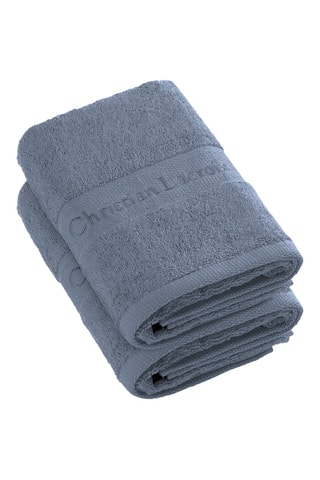 2 asciugamani Azur - Blu - 50 x 100 cm