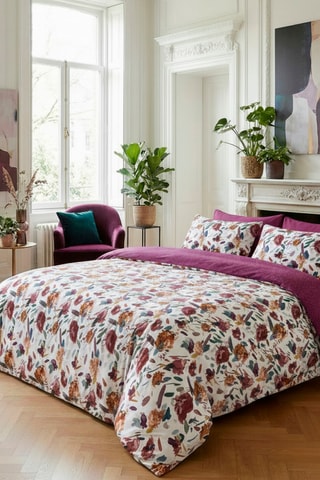 2 federe in raso di cotone - 80 fili/cm² - Viola