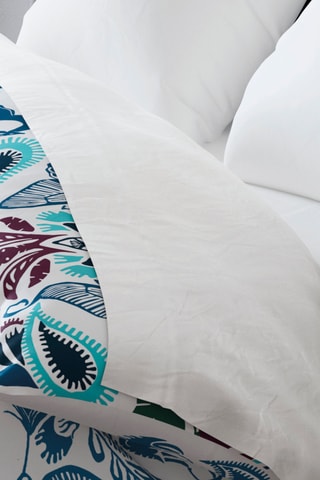 Lenzuolo sopra in Raso di Cotone - 80 fili/cm² - Bianco