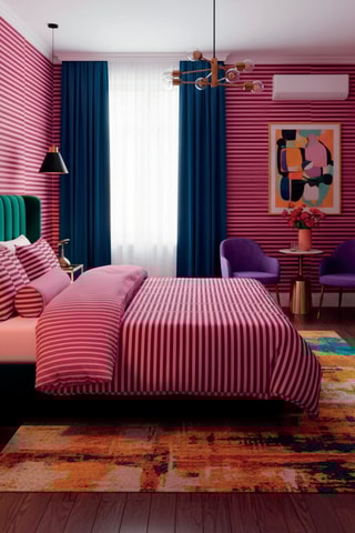 Lenzuolo sopra in Raso di Cotone - 80 fili/cm² - Rosa