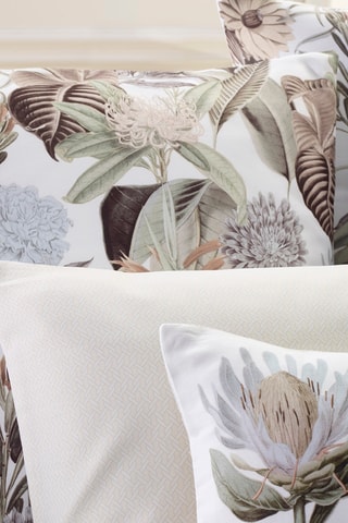 Parure copripiumino double face in raso di cotone - 80 fili/cm² - Taupe