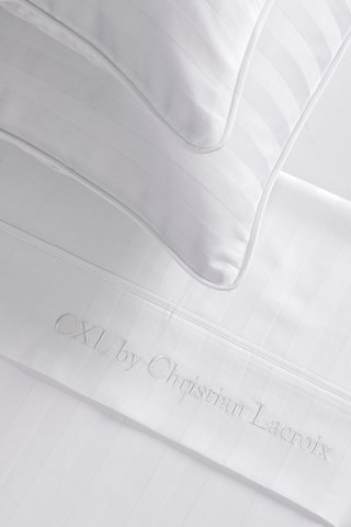 Parure lenzuola in raso di cotone - 80 fili/cm² - Bianco