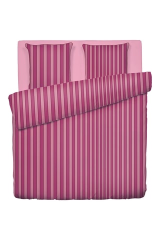 Parure copripiumino in raso di cotone - 80 fili/cm² - Rosa