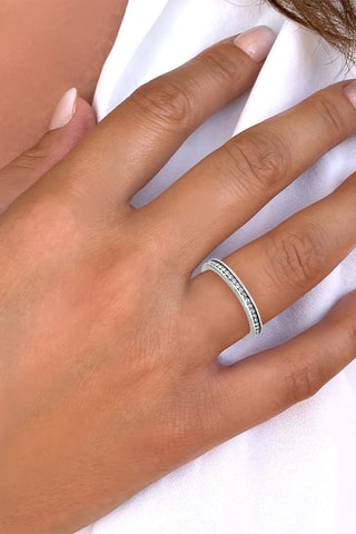 Bague - Or blanc et diamants