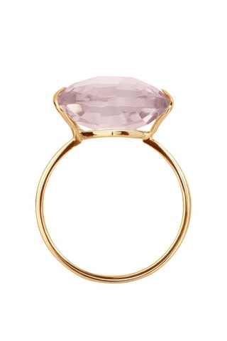 Bague - Or rose et quartz rose