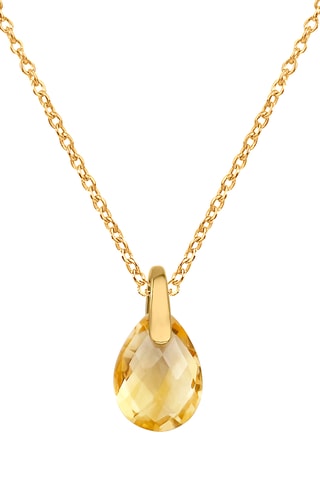 Pendentif - Or jaune et citrine