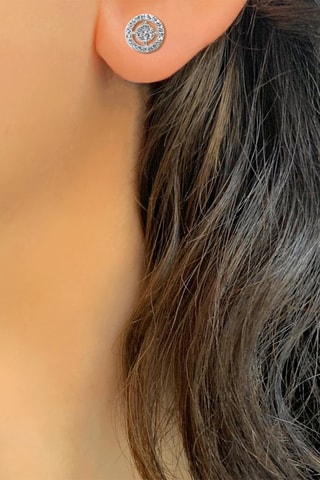 Puces - Or blanc et topazes