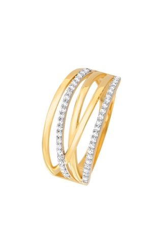 Bague - Or jaune et diamants