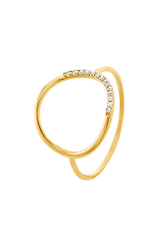 Bague - Or jaune et diamants