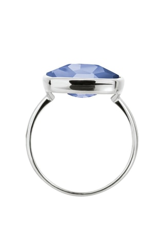 Bague - Or blanc et tanzanite