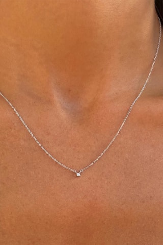 Collier - Or blanc et diamant
