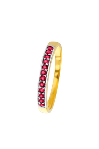Bague - Or jaune et rubis