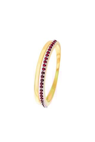 Bague - Or jaune et rubis