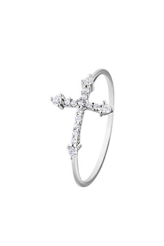 Bague - Or blanc et diamants