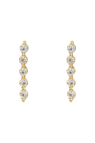 Boucles d'oreilles Or jaune et diamants