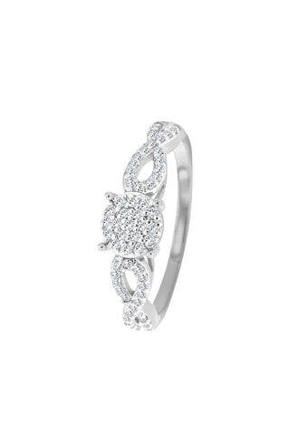 Bague - Or blanc et diamants