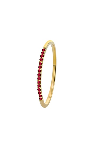 Bague - Or jaune et rubis