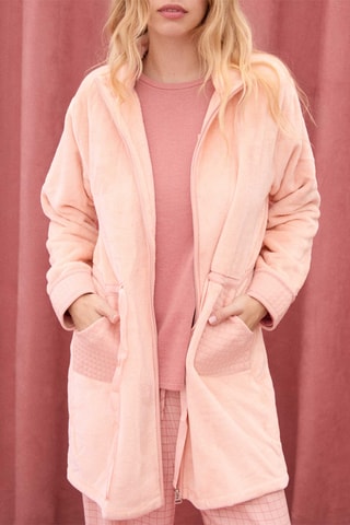 Fleece Kimono Pablo - Roze