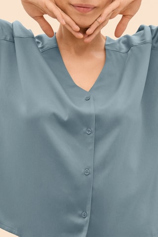 Pyjamablouse Sunset - Marineblauw