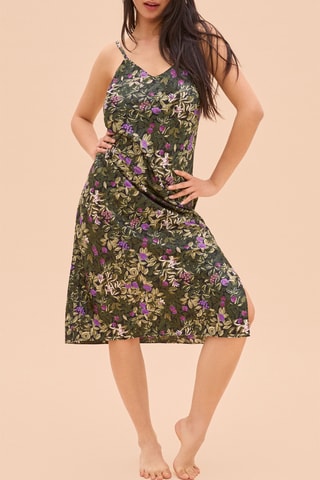 Slipdress Botanique - Kaki