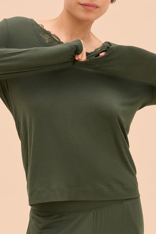 Pyjamashirt Fleur - Kaki