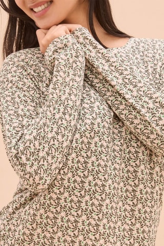 Pyjamashirt Fougere - Ecru en Kaki