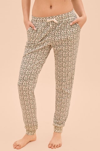 Pyjamabroek Fougere - Ecru en Kaki