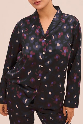 Pyjamablouse Super Nature - Marineblauw