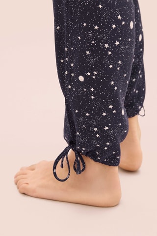 3-delige pyjamaset Constellation - Marineblauw
