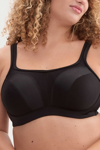 Voorgevormde Sportbeha met Beugels Sport - Zwart