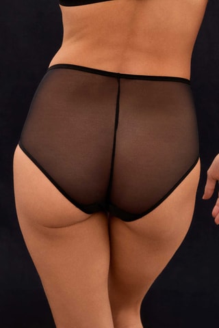 Slip Hoge Taille Suzie - Zwart