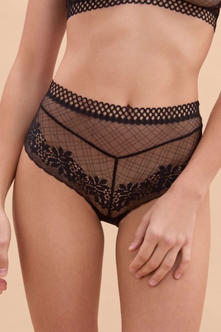 Slip Hoge Taille Arlette - Zwart