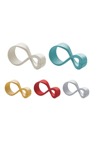 5 pinces multi-usages Organization - Blanc et jaune